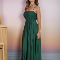Shirred Bodice Dress - Thumbnail 1