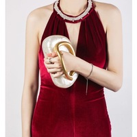 Shell Acrylic Bag Fashion Wedding Evening Handbag - Thumbnail 6