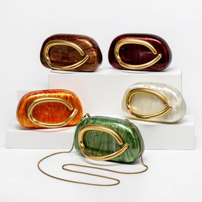 Shell acrylic bag fashion wedding evening handbag