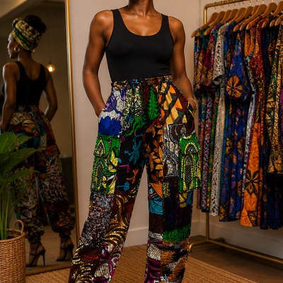 Patchwork rhythm joggers - Thumbnail 2