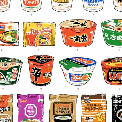 Large print: ramen maxi