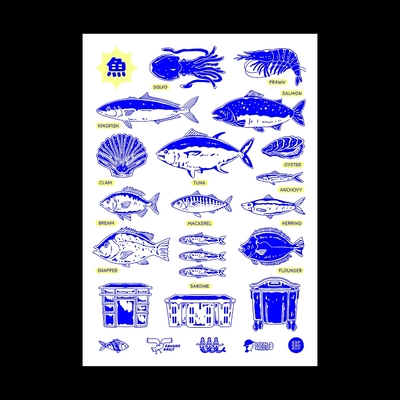 Large print: fish maxi