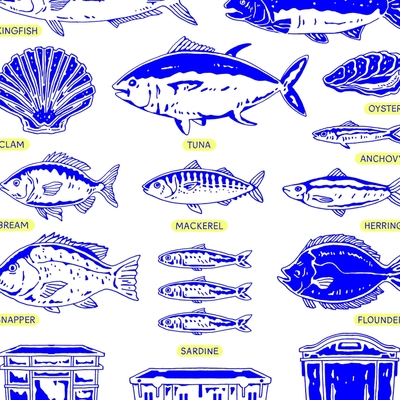 Large Print: Fish Maxi
