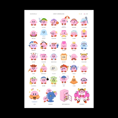 Large print: kirby maxi