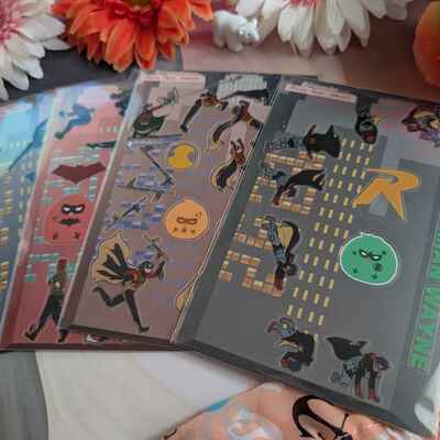 Book nook clear sticker sheets