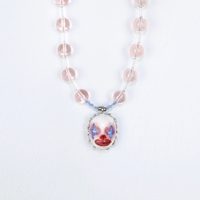 Handmade clown 'bubi' doll face necklace - Thumbnail 2