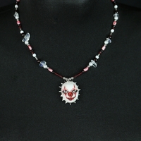 Handmade 'IT' clown doll face necklace - Thumbnail 1