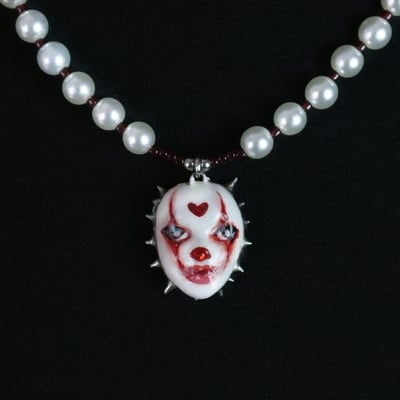 Handmade cutie 'it' clown doll face