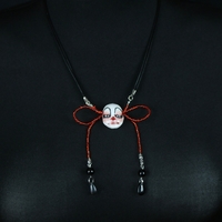 Handmade clown doll face necklace - Thumbnail 2