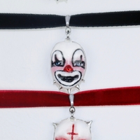 Handmade clown dollface choker - Thumbnail 3