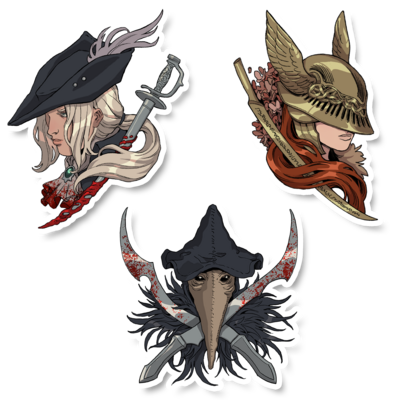 Soulsborne stickers - Thumbnail 1