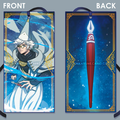 White witch pen bookmark with ribbon - Thumbnail 3