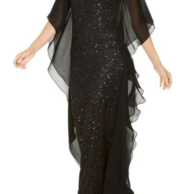 Elegant v neck ankle length mother of the bride dress with half sleeve