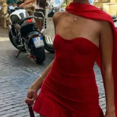 Sheath strapless red short homecoming dress birthday dresses