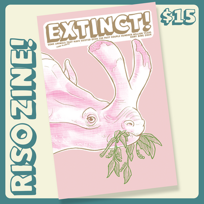 Extinct! risograph zine - Thumbnail 2