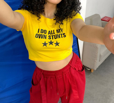 I DO ALL MY OWN STUNTS TEE