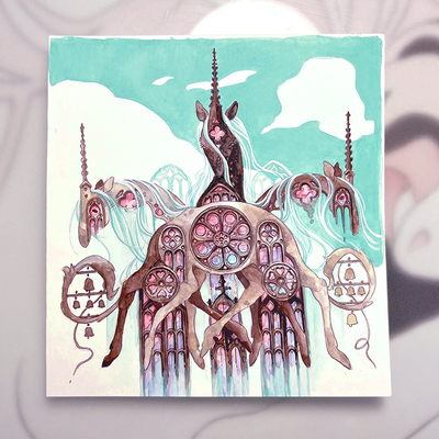 Watercolour original 'cathedral'