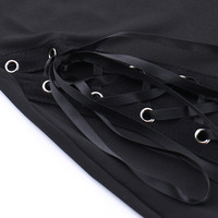 Dark Street Trend Side Strap Flared Pants - Thumbnail 9