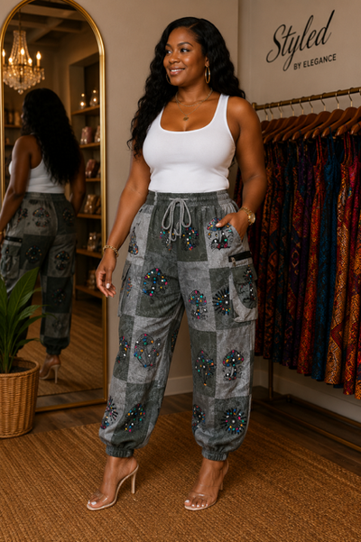 Urban Patchwork Cargo Joggers 