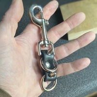 Double-Ring Spiked Keyring Fob - Thumbnail 1