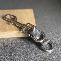 Double-Ring Spiked Keyring Fob - Thumbnail 4