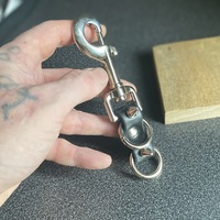 Double-Ring Spiked Keyring Fob - Thumbnail 5