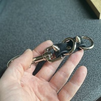 Double-Ring Spiked Keyring Fob - Thumbnail 6