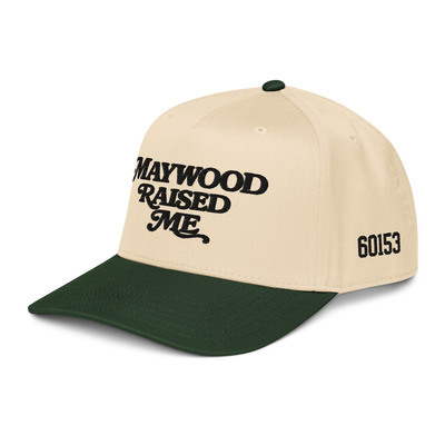 Maywood raised me snapback - forest green