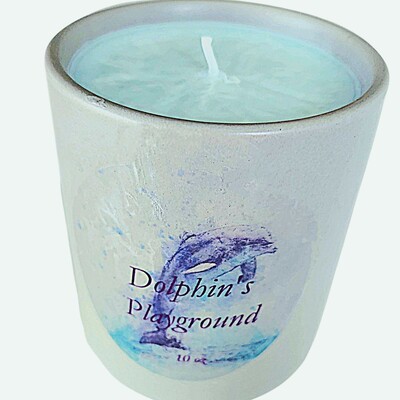 Dolphin's playground candle