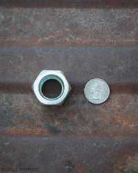 OOAK "Hex Nut" Hardware Necklace - Goth Bling - Thumbnail 4