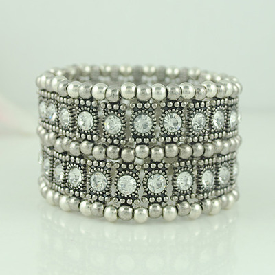 Elastic rhinestone bracalet