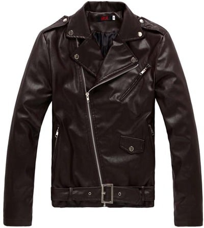 Leather jacket for mens new fashion in Brown