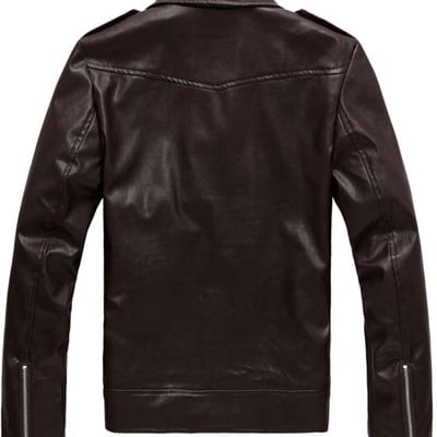 Leather jacket for mens new fashion in brown