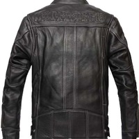 Fashion Leather Jacket for mens Black Color - Thumbnail 1
