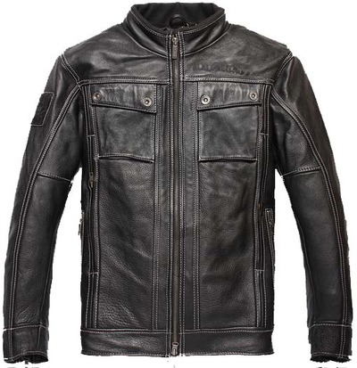 Fashion Leather Jacket for mens Black Color