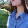 Two Toned Chain Necklace-2