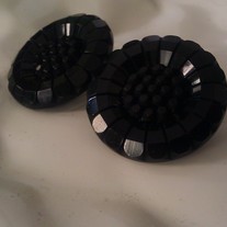 Obsidian sparkle earrings