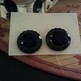 Obsidian sparkle earrings - Thumbnail 2