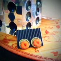 Orange Bloom earrings