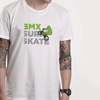 Bmx tee, white