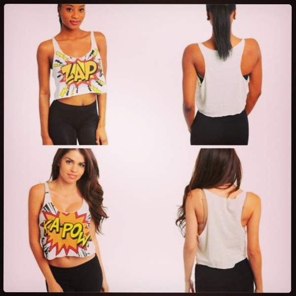 Comic Strip Crop Top