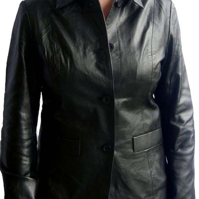 Handmade women black leather jacket, women stylish black biker leather jacket, women leather jacket - Thumbnail 5