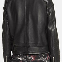 Handmade women Black Leather Jacket, women black biker Leather Jacket, stylish women leather jacket - Thumbnail 2