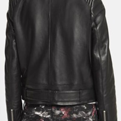 Handmade women black leather jacket, women black biker leather jacket, stylish women leather jacket