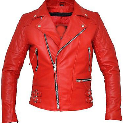 Handmade women red  leather jacket, women red biker leather jacket, stylish women leather jacket