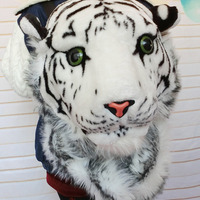 Plush tiger head shoulder backpack - Thumbnail 3