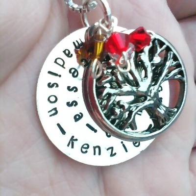 Family tree necklace