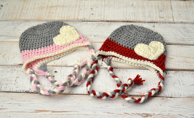 Sweetheart hat 12-36 months