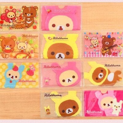 3pcs rilakkuma kawaii card holders pvc (super cute) - Thumbnail 3
