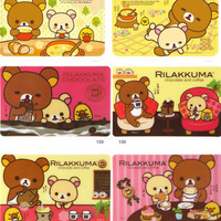 Rilakkuma Cafe Card Stickers (super cute) - Thumbnail 1